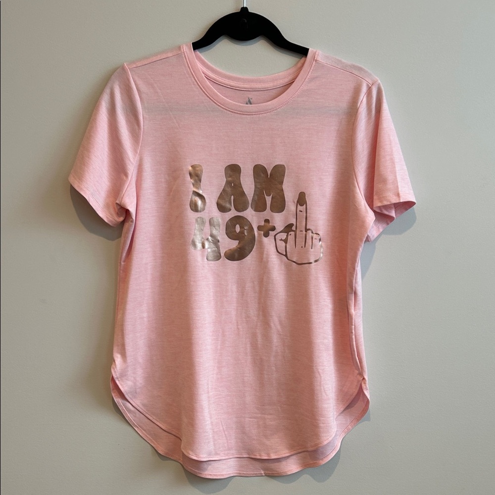 Skechers Pink Metallic Graphic Tee